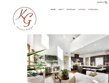 Tablet Screenshot of kginteriordesign.com